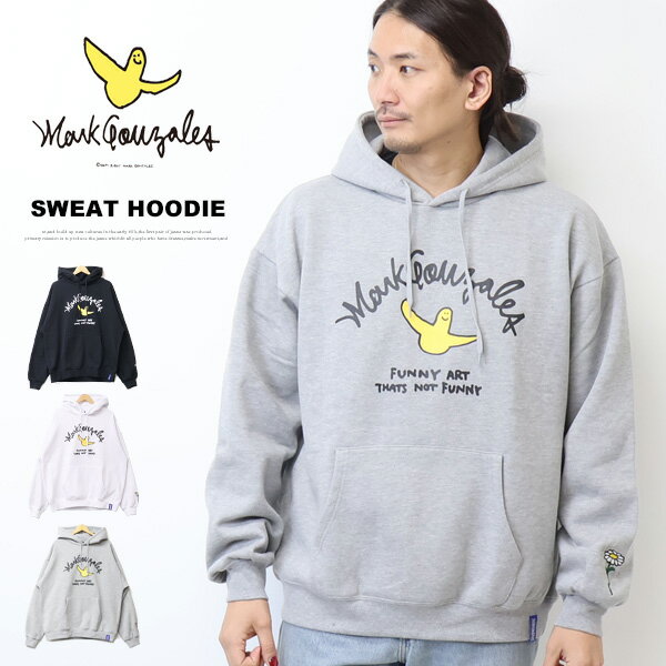 Rakuten - Mark Gonzales マークゴンザレス スウェットパーカー フーディ プルパーカー 裏起毛 ビッグシルエット メンズ 送料無料 MGO-25211DS