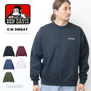 BEN DAVIS ベンデイビス ヘビーウェイト クルーネックスウェット 裏起毛 ワンポイント刺繍 トレーナー メンズ ビッグシルエット ゴリラ ベンデビ 送料無料 25780046