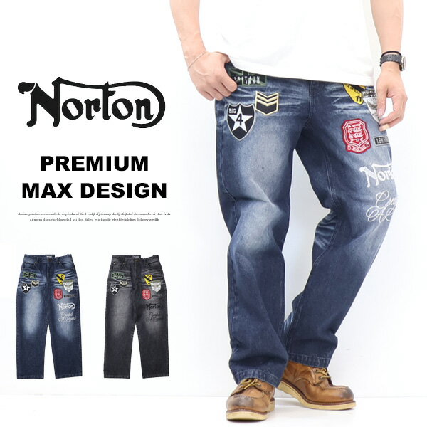 Rakuten - Norton ノートン ミリタリーワッペン MAX デニムパンツ ジーンズメンズ ボトムス 送料無料 262N1804B
