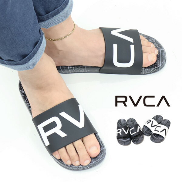 Rakuten - RVCA ルーカ LOGO BANDANA SANDAL シャワーサンダル シャワサン メンズ 送料無料 ルカ BG041911