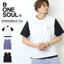SALE セール B-ONE-SOUL ビーワンソウル ネックレス付き ベスト アンサンブルTシャツ 2570017 半袖Tシャツ 2枚組 メンズ レディース ...