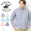 BEVERLY HILLS POLO CLUB ビバリーヒルズポロクラブ 長袖 ボタンダウンシャツ 3178-4021 メンズ レディース ユニセックス オックスシャツ 長袖シャツ 送料無料