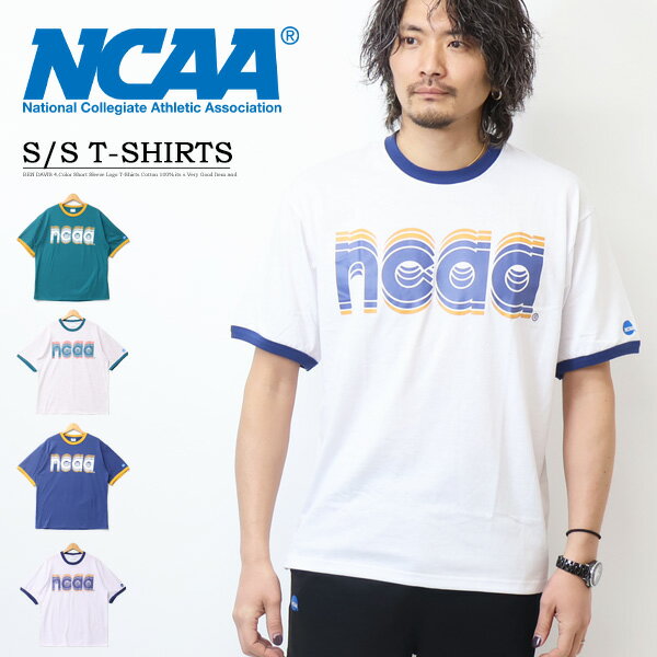 乐天商城 - NCAA エヌシーエーエー プリント 半袖Tシャツ メンズ 半T KM0253