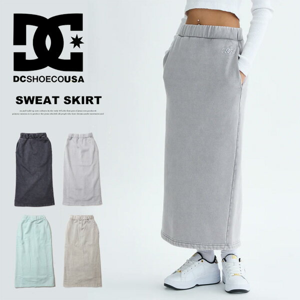 Rakuten - DC SHOES ディーシーシュー レディース ヴィンテージ加工 スウェット ロングスカート 裏起毛 送料無料 LSK254306