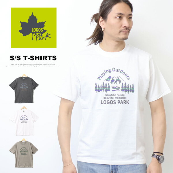 衬衫, T恤 - LOGOS Park ロゴスパーク プリント 半袖Tシャツ 半T メンズ 6233-4361