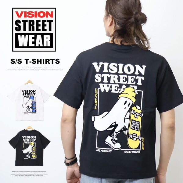 Rakuten - VISION STREET WEAR ビジョンストリートウェアー ゴーストスケーター 半袖Tシャツ 半T メンズ 送料無料 6505003