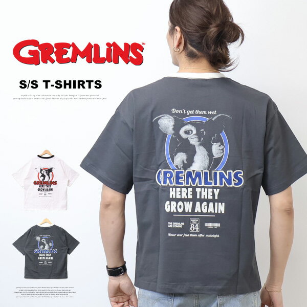 Rakuten - GREMLINES グレムリン ヴィンテージプリント 刺繍 半袖Tシャツ 半T ギズモ メンズ 送料無料 6515007
