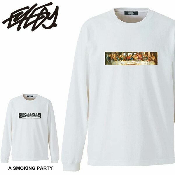 Rakuten - EYEDY アイディ プリント 長袖Tシャツ スモーキングパーティ 長T ロンT メンズ EYE-LTM094