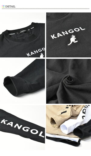 KANGOLカンゴールロゴ刺繍袖プリント長袖TシャツメンズレディースユニセックスロンTロゴTシャツ袖ロゴプリントC5020N