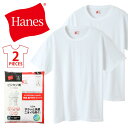 HANES ヘインズ ビジカジ魂 2P クルーネック 半袖Tシャツ 抗菌防臭 綿100% パックTシャツ 半T インナー メンズ 肌着 2枚セット 2枚組 HM1EN701(4)