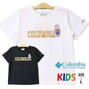 Columbia コロンビア キッズ ツキャノンアイルショートスリーブTシャツ 半袖 Tシャツ 子供服 男の子 女の子 プリントTシャツ PY3073
