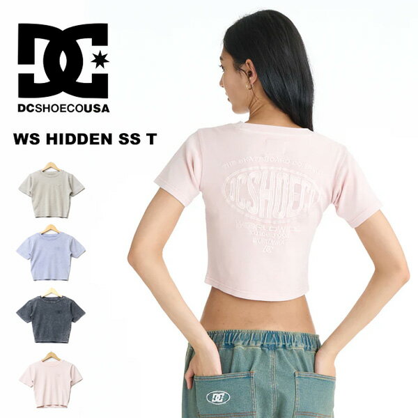 Rakuten - DC SHOES ディーシーシュー レディース HIDDEN クロップド丈 半袖Tシャツ 半T ショート丈 送料無料 LST261314