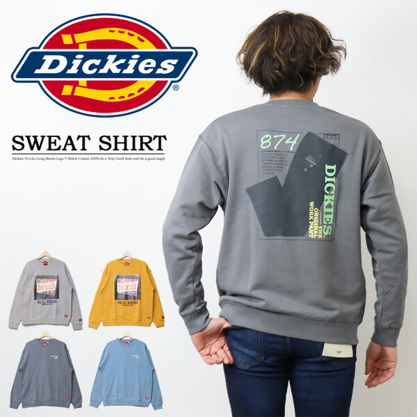 ディッキーズ トレーナー メンズ Dickies ディッキーズ プリント スウェットシャツ トレーナー メンズ レディース ユニセックス 裏毛スウェット 送料無料 2174-1674