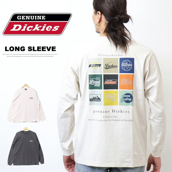 Rakuten - GENUINE Dickies ジェニュイン ディッキーズ ピグメント加工 プリント 長袖Tシャツ ロンT 長T メンズ 6178-6402