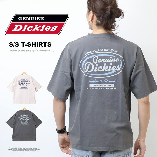 Rakuten - GENUINE Dickies ジェニュイン ディッキーズ ピグメント加工 プリント 半袖Tシャツ 半T ビッグシルエット オーバーサイズ メンズ 6273-8816