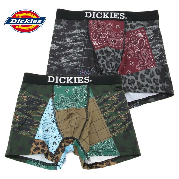 Dickies ディッキーズ ボクサーパンツ 前とじ ミックスパッチワーク アンダーウェア 下着 メンズ 81348..