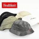 Healthknit ヘルスニット ロゴ刺繍 バケットハット バケハ 帽子 メンズ レディース ユニセックス ハット 291-4092