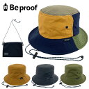 Be proof ビープルーフ バケットハット サコッシュ付き 帽子 撥水 バケハ ハット メンズ レディース ユニセックス BP-H003(4)