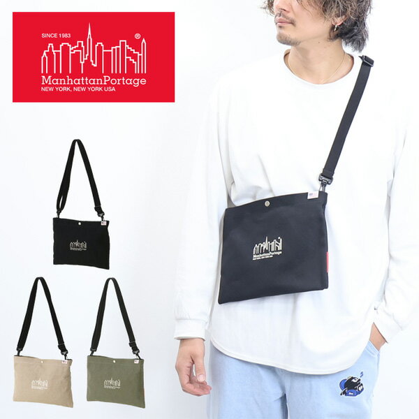 乐天商城 - Manhattan Portage マンハッタンポーテージ ボタニカル サリバン ショルダーバッグ キャンバス MP1487 メッセンジャーバッグ メンズ レディース ユニセックス 送料無料