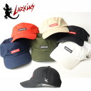 LARKINS ラーキンス ボックスロゴ刺繍 ローキャップ 帽子 LKTM-110 メンズ レディース ユニセックス キャップ ブランドロゴ ベースボールキャッ...