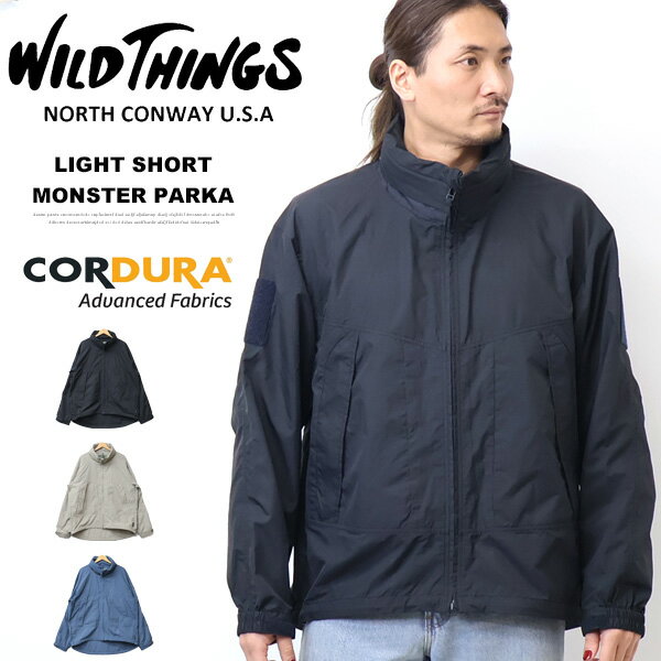 WILD THINGS ワイルドシングス ライト ショート モンスターパーカーメンズ ブルゾン ライトアウター 送料無料 WT26001SK