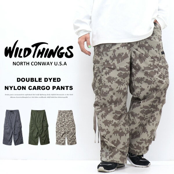 Rakuten - WILD THINGS ワイルドシングス ダブルダイ ナイロン カーゴパンツ メンズ ボトムス ワイシン 送料無料 WT26010AD