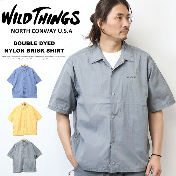 乐天商城 - WILD THINGS ワイルドシングス ダブルダイ ナイロン ブリスクシャツ 半袖シャツ メンズ 送料無料 ワイシン WT26023AD