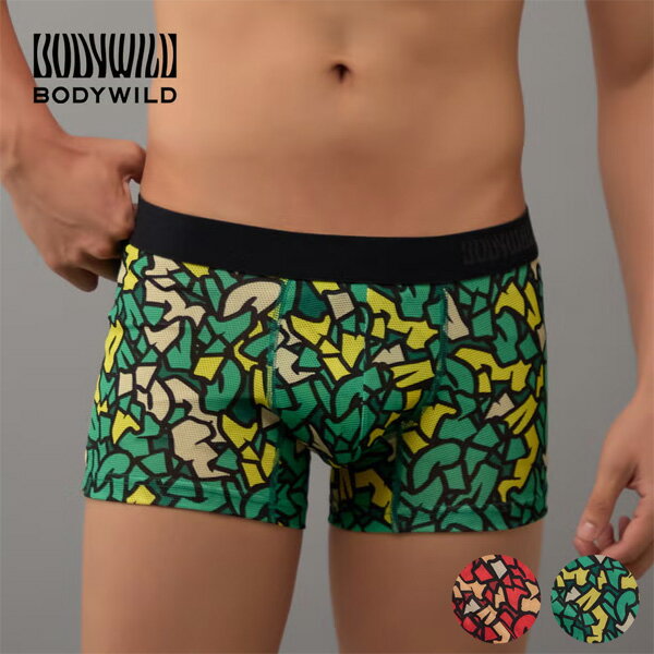 乐天商城 - GUNZE グンゼ BODY WILD ボディワイルド ボクサーパンツ 前とじ メッシュ 吸汗速乾 サラサラ アンダーウェア 下着 パンツ 肌着 メンズ BWC103A