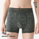 ボディワイルド パンツ メンズ GUNZE グンゼ BODY WILD ボディワイルド ボクサーパンツ 前とじ 立体成型 日本製 総柄 アンダーウェア 下着 パンツ メンズ BWS003J