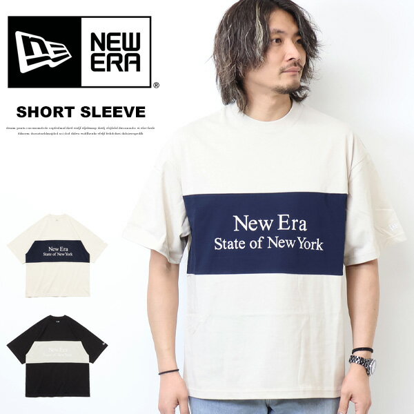 NEW ERA ニューエラ 半袖Tシャツ オーバーサイズド Panel Tee 半T メンズ 送料無料 14121854 14121855