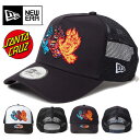 NEW ERA ニューエラ 9FORTY コラボキャップ A-Frame トラッカー SANTA CRUZ サンタクルーズ 3スクリーミングハンド 帽子 メッシュキャップ 940 メンズ 送料無料 14384269 14457353