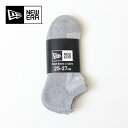 NEW ERA ニューエラ 3P ソックス ショート 靴下 25~27cm ショートソックス スニーカーソックス 3ペアセット メンズ 14489702 グレー