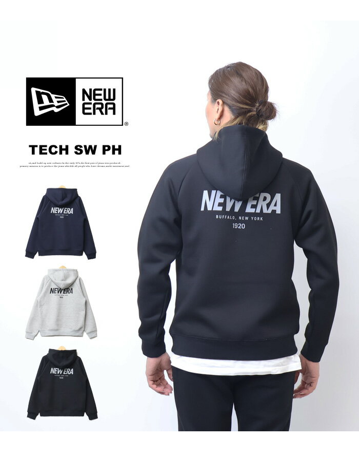 NEW ERA ニューエラ テック スウェット プルオーバーフーディー NE 1920 フーディ ...