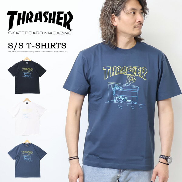 Rakuten - THRASHER スラッシャー 2012 JULY ステンシルアート 半袖Tシャツ 半T メンズ 送料無料 TH911288