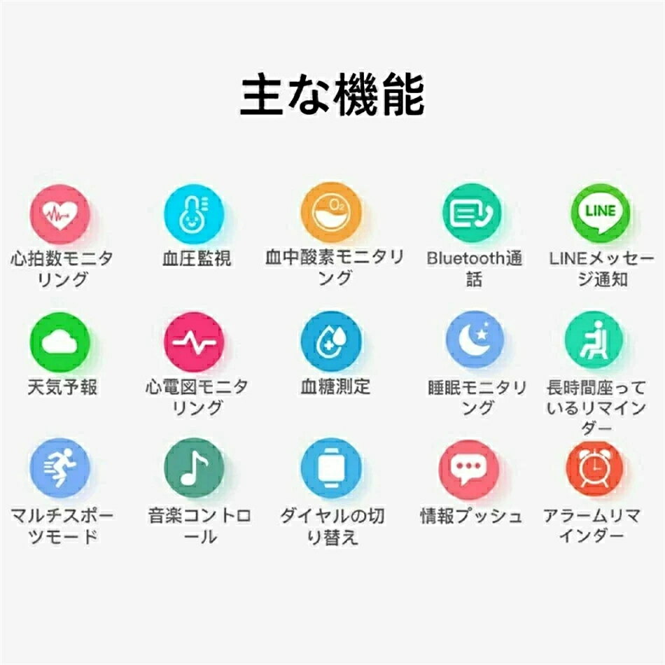 【工場直営★ 品質保証】スマートウォッチ血圧測...の紹介画像3