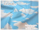 【オックスプリント生地】●●『CLOUD』●●(生地 個性 バッグ キッズ こども 女の子 かわいい 幼稚園 保育園 ランチ 雑貨 部屋 インテリア 空 雲 自...