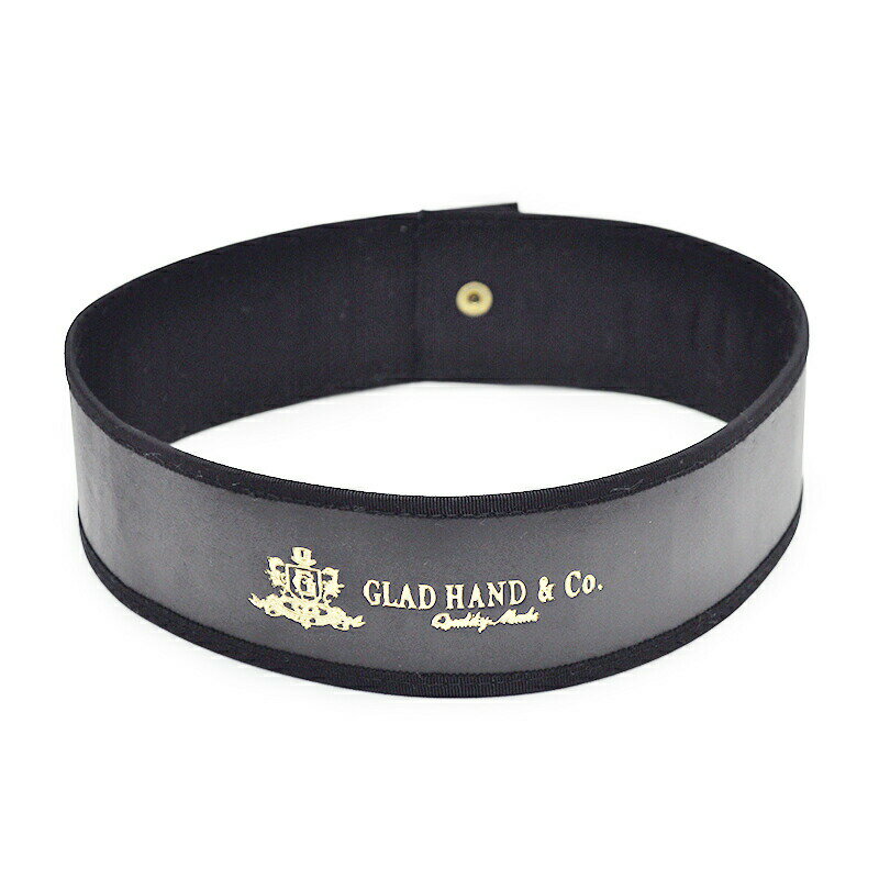 GLAD HAND & Co. GH HAT - LEATHER BAND (BLACK) グラッドハンド レザーバンド【GANGSTERVILLE/ギャングスタービル/WEIRDO/ウィアード/OLD CROW/オールドクロウ】