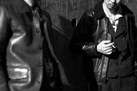 GANGSTERVILLEG-1""""""""COWHIDE""""""""(BROWN)ギャングスタービルカウハイドG-1/レザージャケット/GLADHAND【WEIRDO/ウィアード/OLDCROW/オールドクロウ】