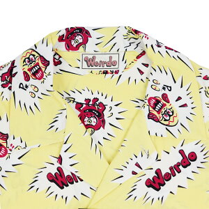 ウィアード総柄オープンカラー半袖シャツ開襟シャツメンズWEIRDOWGLIES-S/SSHIRTSGLADHAND/グラッドハンド/GANGSTERVILLE/ギャングスタービル/OLDCROW/オールドクロウ