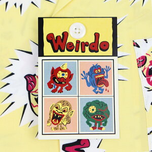 ウィアード総柄オープンカラー半袖シャツ開襟シャツメンズWEIRDOWGLIES-S/SSHIRTSGLADHAND/グラッドハンド/GANGSTERVILLE/ギャングスタービル/OLDCROW/オールドクロウ