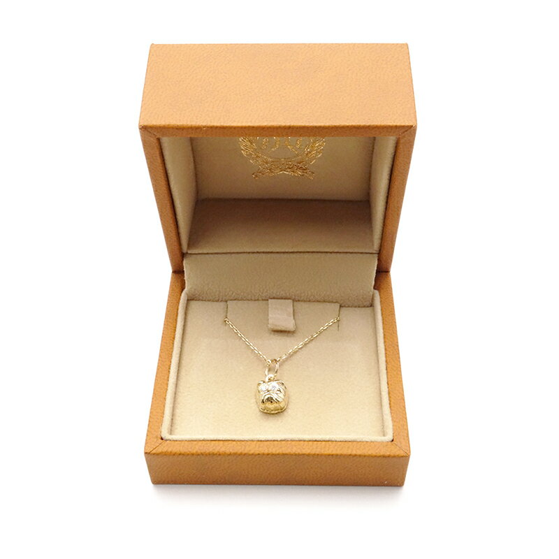 PEANUTS & CO .SMALL BULL TOP+CHAIN (K10×DIAMOND) ピーナッツカンパニー ブルドッグ トップ 10金 × ダイアモンド