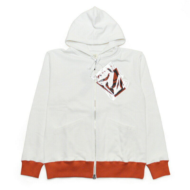 残りSサイズのみ 5 WHISTLE ZIP UP PARKA (WHITE) ファイブホイッスル ダブルジップ ツートンパーカー【NORTH NO NAME/ノースノーネーム】