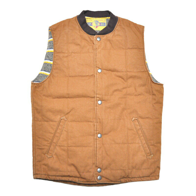 残りSサイズのみ 5 WHISTLE DUCK CARPENTER VEST (BROWN) ファイブホイッスル ダック ベスト