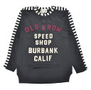 残りSサイズのみ OLD CROW MOTORCYCLE - L/S T-SHIRTS (BLACK) オールドクロウ モーターサイクル 長袖Tシャツ GLADHAND グラッドハンド GANGSTERVILLE ギャングスタービル/WEIRDO ウィアード