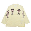 残りMサイズのみ WEIRDO 4EYEDOO - L/S PULLOVER SHIRTS (LEMON) ウィアード プルオーバーシャツ/GLADHAND/グラッドハンド/GANGSTERVILLE/ギャングスタービル/OLD CROW/オールドクロウ