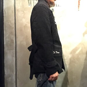 OLDCROWSPEEDSHOP-COAT(BLACK)オールドクロウスピードショップコーデュロイコート/GLADHAND/グラッドハンド/GANGSTERVILLE/ギャングスタービル/WEIRDO/ウィアード