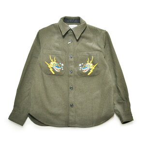 WEIRDOSNAPPYHAPPYWEIRDO-CPOSHIRTSJACKET(KHAKI)ウィアードCPOシャツジャケット/GLADHAND/グラッドハンド/GANGSTERVILLE/ギャングスタービル/OLDCROW/オールドクロウ
