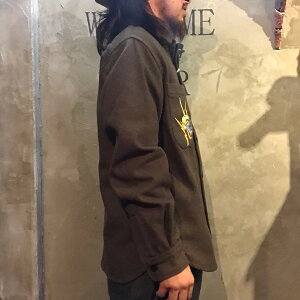 WEIRDOSNAPPYHAPPYWEIRDO-CPOSHIRTSJACKET(KHAKI)ウィアードCPOシャツジャケット/GLADHAND/グラッドハンド/GANGSTERVILLE/ギャングスタービル/OLDCROW/オールドクロウ