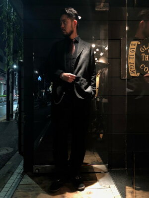 GANGSTERVILLESPEAKEASY-JACKET(BROWN)ギャングスタービルテーラードジャケット/3ピース/セットアップ/GLADHAND/グラッドハンド/WEIRDO/ウィアード/OLDCROW/オールドクロウ