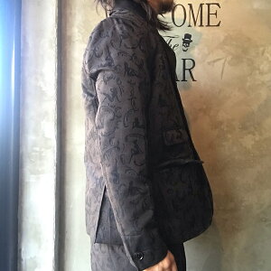 GANGSTERVILLESPEAKEASY-JACKET(BROWN)ギャングスタービルテーラードジャケット/3ピース/セットアップ/GLADHAND/グラッドハンド/WEIRDO/ウィアード/OLDCROW/オールドクロウ
